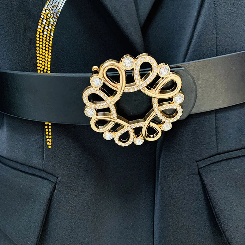 Nigikala Nigikala New Star Temperamental Diamond Hot Diamond Belt Suit Two Sets