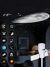 Galaxy Star Projector USB 2 in 1 Night Light Starry Sky Lamp 360