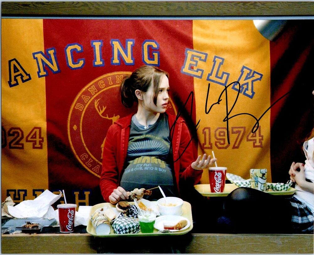 ELLEN PAGE Signed Autographed 'JUNO' FLATLINERS 8X10 Photo Poster painting B