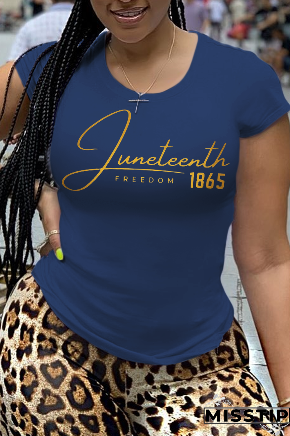 Black Casual Vintage Print Patchwork O Neck T-Shirts