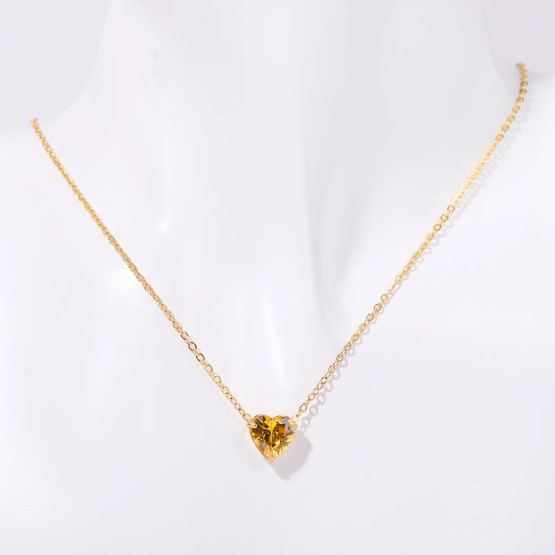 Women's Birthday Love Crystal Pendant Necklace