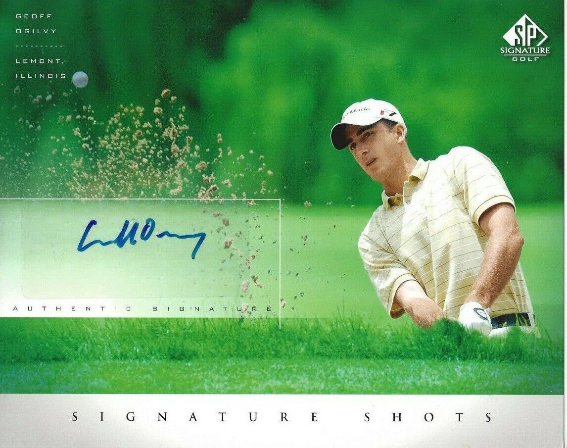 Geoff Ogilvy Autographed 8x10 PGA Upper Deck SP SignatureC726