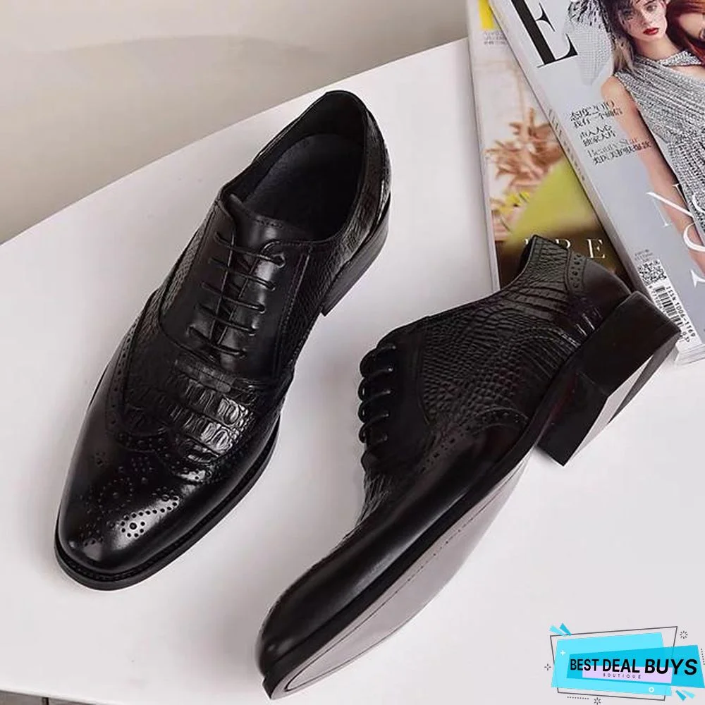 Men's Summer / Fall Daily Oxfords Pu Black / Brown