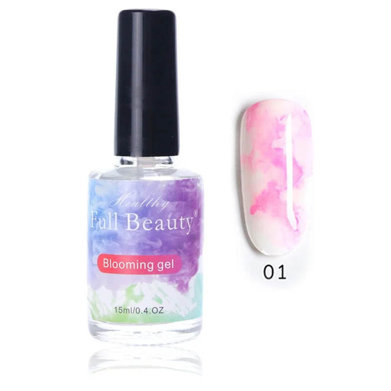 Marble Pattern Gradient Color Nail Polish Ink Smudges Lacquer Nail Art Nail Art Decoration Elegant Beautiful Nail Polish SANA889-Nail Inspo