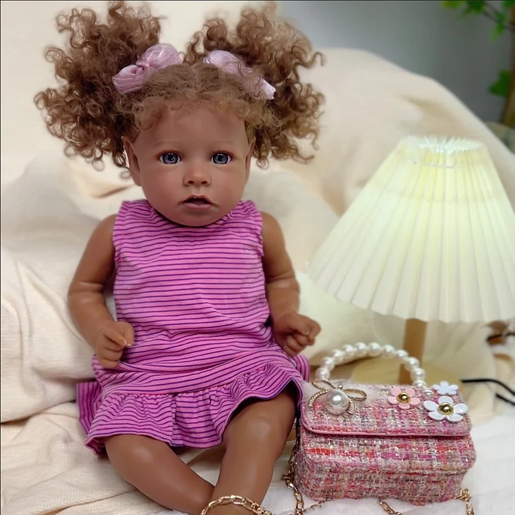Babeside 20" African American Realistic Reborn Baby Dolls Adorable Saria