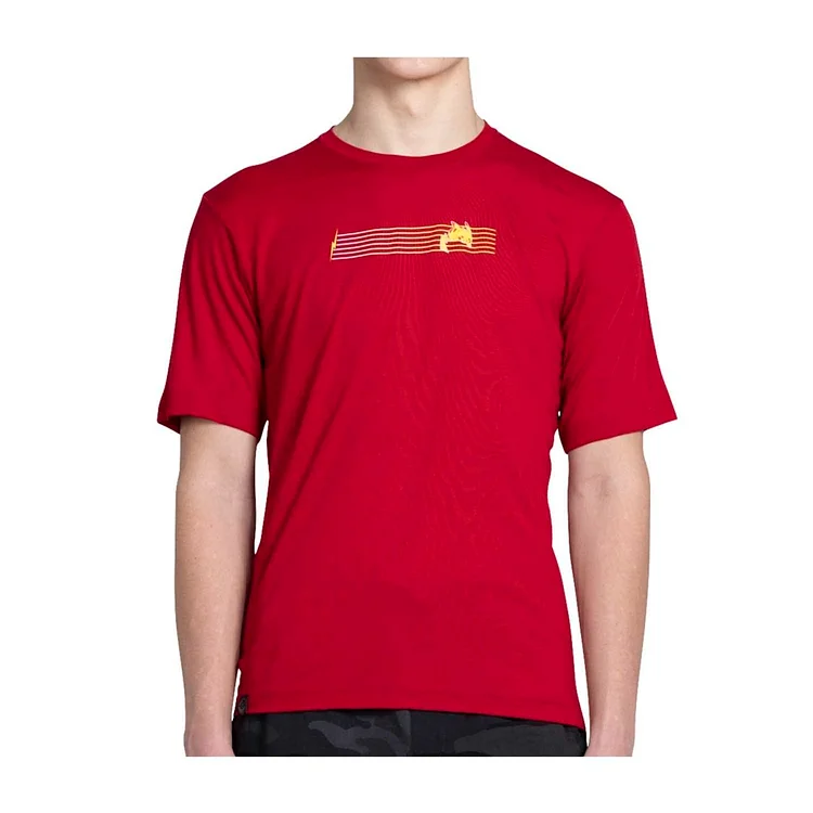 Pikachu Pokémon Active Red Performance T-Shirt - Men