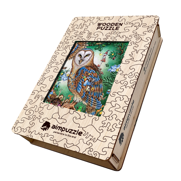 Great Owl Wooden Jigsaw Puzzle