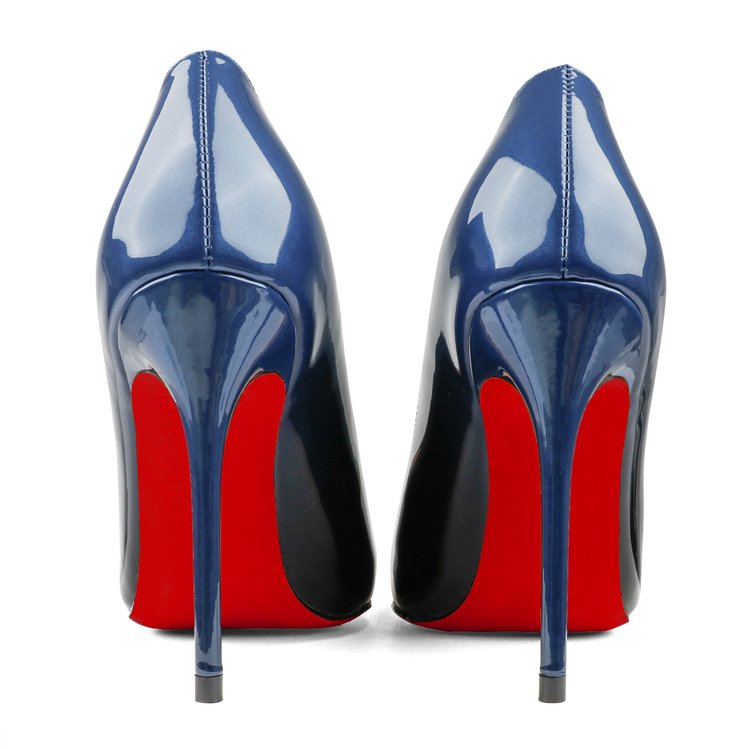 Red Bottom Gradient High Heels Fashion Pumps Gradient Patent Shoes-MERUMOTE