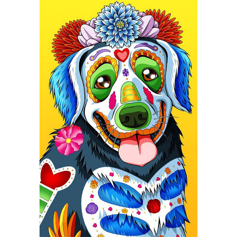

Colorful Dog - Round Drill Diamond Painting - 30*45CM, 501 Original