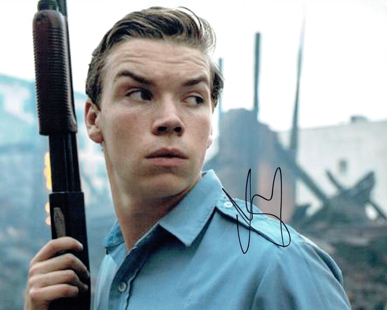 Will POULTER Signed Autograph Detroit Film 10x8 Photo Poster painting 1 AFTAL COA British Actor