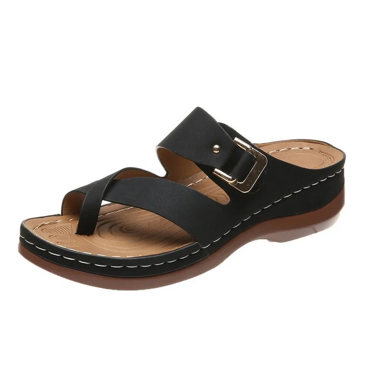 Women's Arch Support Casual Leather Sandals