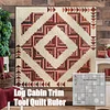 【2023 NEW】 Log Cabin Bouquet Quilt Template Set- With Instructions
