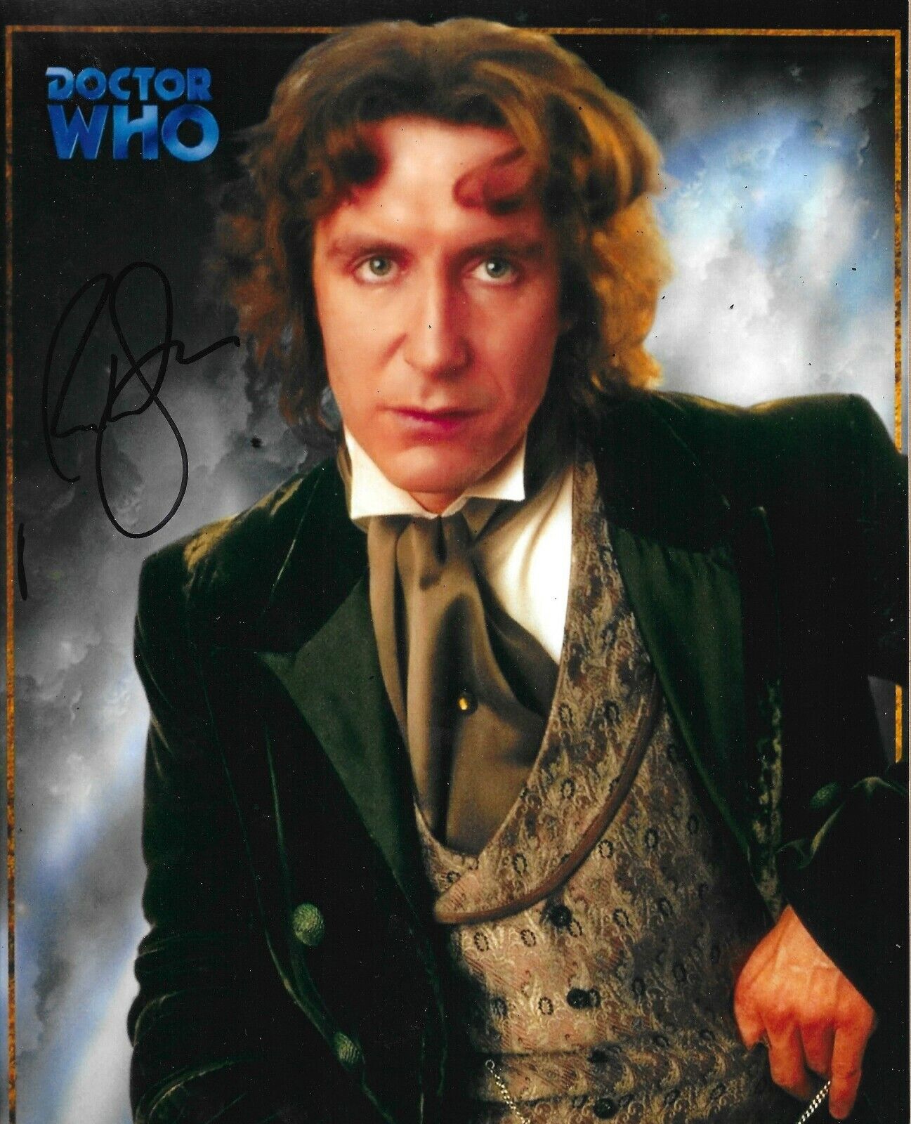 Paul McGann Signed Doctor Who 10x8 Photo Poster painting AFTAL