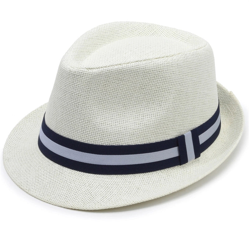 Coconut Tree Pattern Jazz Hat Men’s Summer Casual Hat Dad’s Beach Hat Outdoor Middle-aged And Elderly Sunscreen Hat