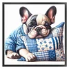 French Bulldog-11CT Stamped/Counted Cross Stitch 40*40cm/15.75*15.75in