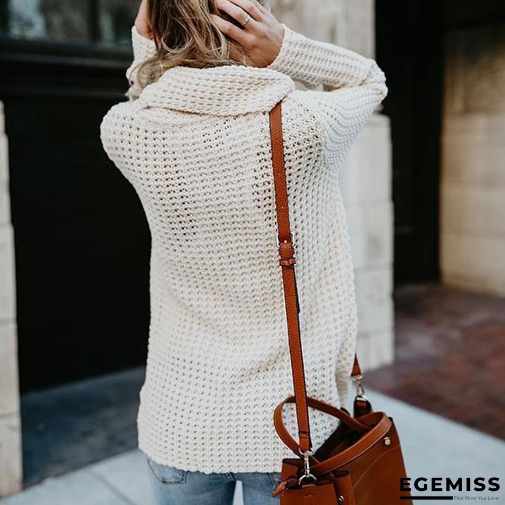 Casual Buttons Irregular Sweaters | EGEMISS