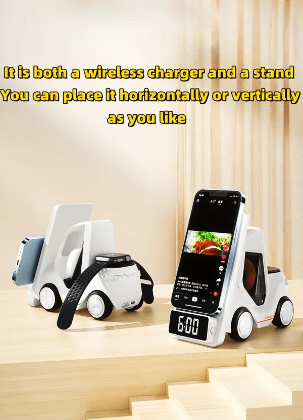 15W 3-in-1 Wireless Charger Stand