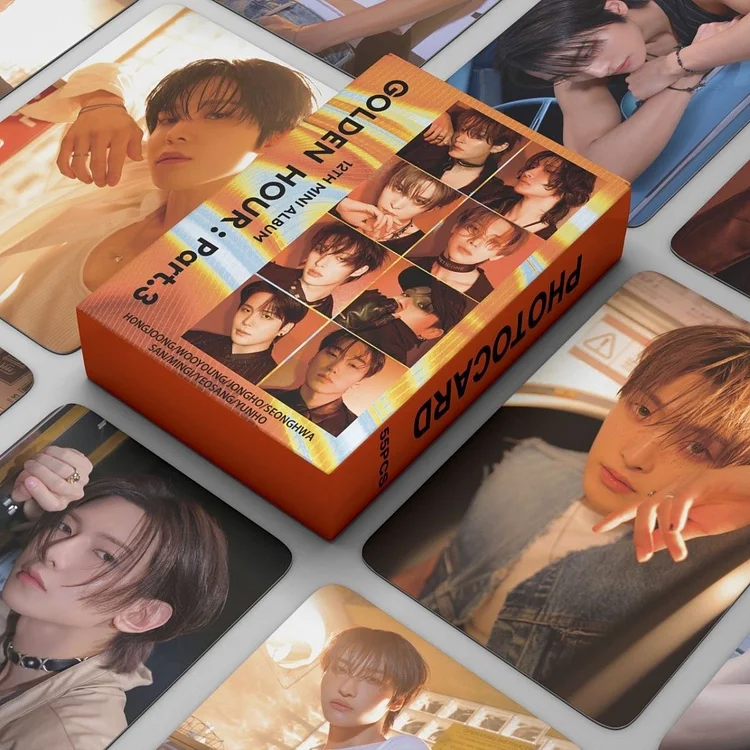 ATEEZ - 【ミペン】ATEEZ サン golden hour 3 トレカ ATEEZ 12th Mini Golden Hour Part.3 Line Friends POP-UP