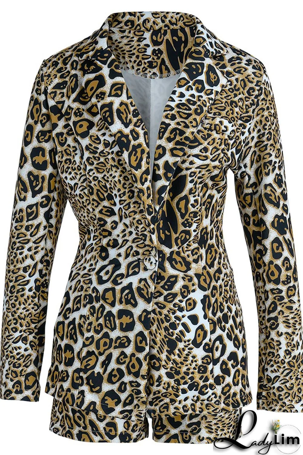 Red Fashion Casual Print Patchwork Turndown Collar Long Sleeve Two Pieces