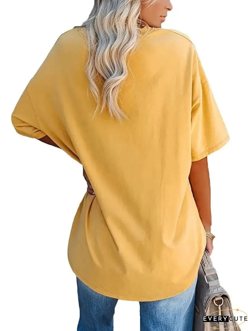 Loose Fit Casual Summer Tunic Top