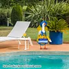 Goose Clothing with Umbrella Funny Raincoat and Hat Costume for Patio Yard Decor