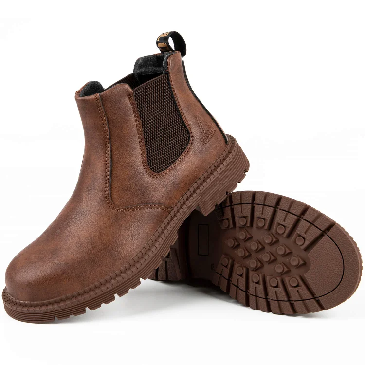 Stunahome Waterproof Slip-On Steel Toe Boots shopify Stunahome.com