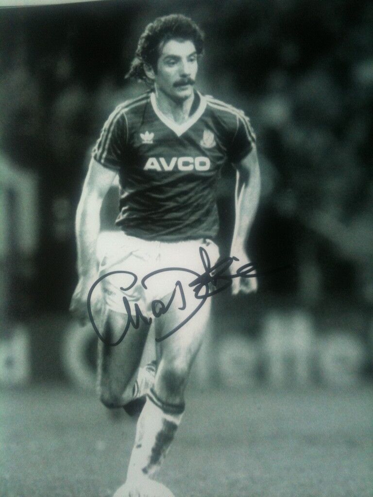 ALAN DEVONSHIRE - WEST HAM FOOTBALLER - SUPERB SIGNED B/W ACTION Photo Poster paintingGRAPH