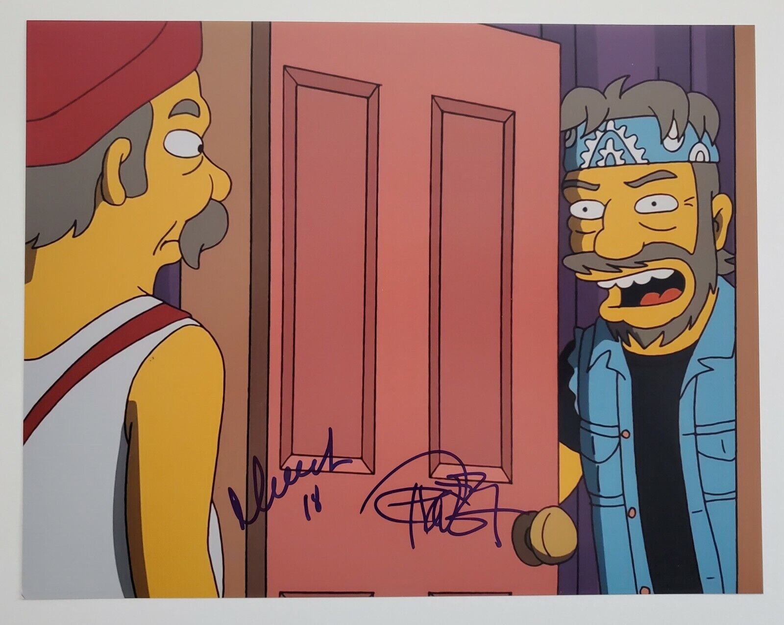 Cheech and Chong Dual Signed 11x14 Photo Poster painting Marin Tommy Simpsons Comedy LEGENDS RAD