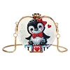 Pinguin DIY Diamond Painting Umhängetasche für Münzen Lippenstift Kopfhörer Geschenke