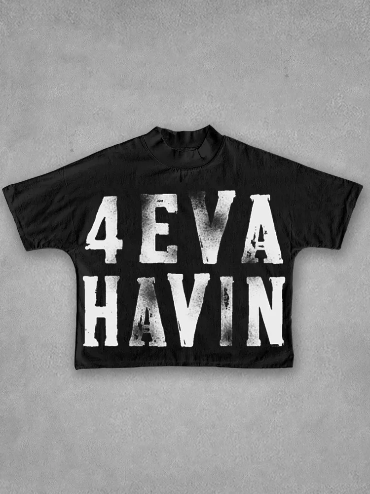 4evahavin Pattern 100% Cotton T-shirt