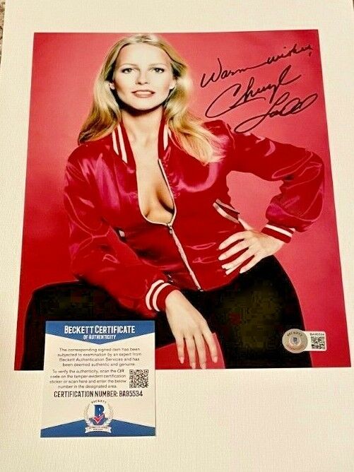 CHERYL LADD SIGNED SEXY 8X10 Photo Poster painting BECKETT CERTIFIED CHARLIE ANGELS