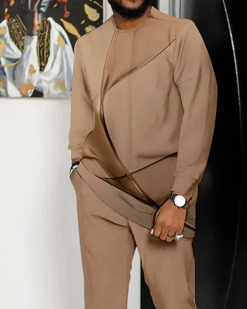 Men's Gradient Long Sleeve Athletic Walking Suit - 273