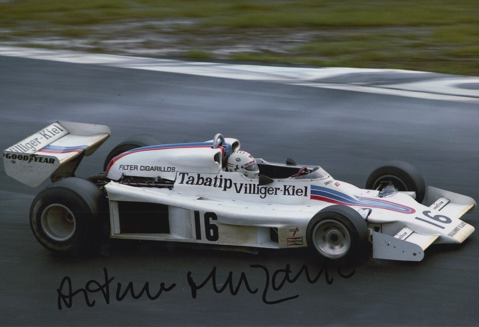 Arturo Merzario Hand Signed 12x8 Photo Poster painting Formula 1.