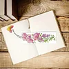 3Pcs Special Shape Flowers 5D DIY Diamond Painting Bookmark with Pendants