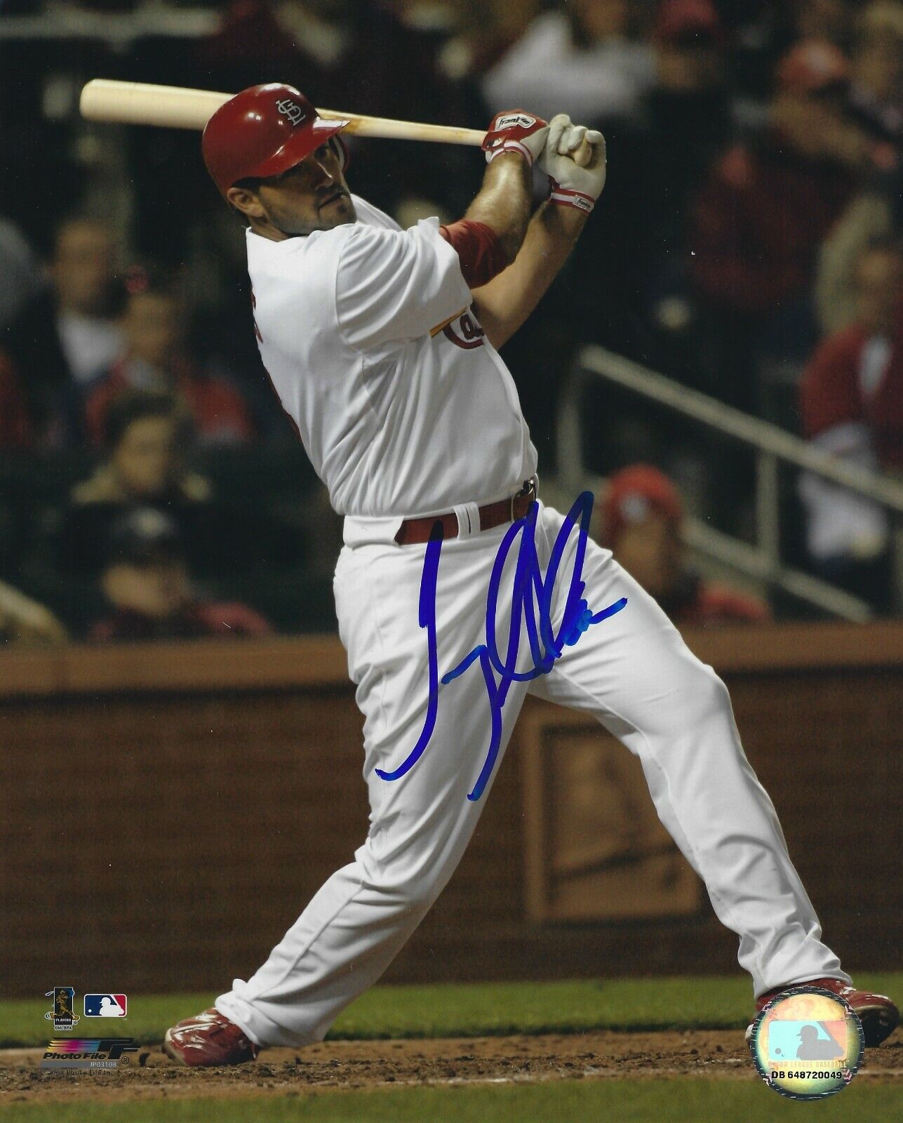 Autographed TROY GLAUS 8X10 St. Louis Cardinals Photo Poster painting - COA