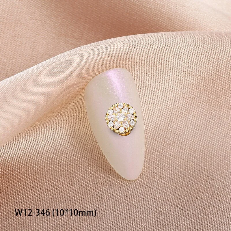 Japanese Nail Art Zircon High Speed Transfer Beads Rotatable Nail Alloy Pearlescent Nail Accessories DIY Nail Designer Supplies