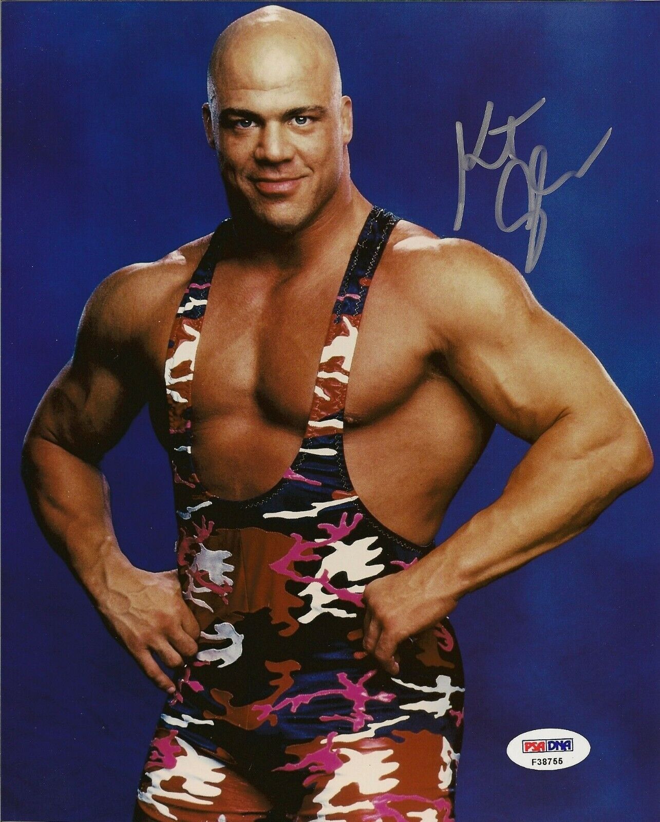 Kurt Angle Signed 8x10 Photo Poster painting PSA/DNA COA WWE 1996 Olympic Wrestling Autograph