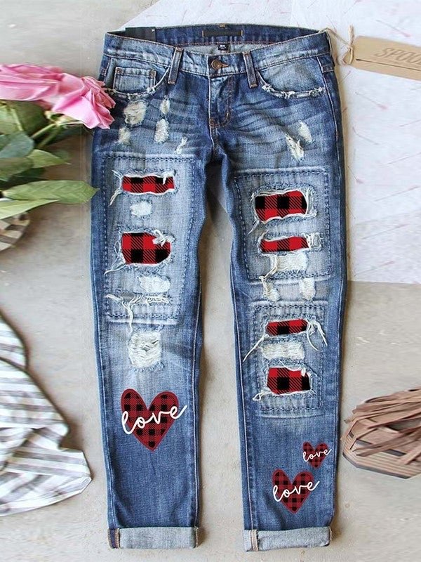 Women Bottoms Jeans Graphic