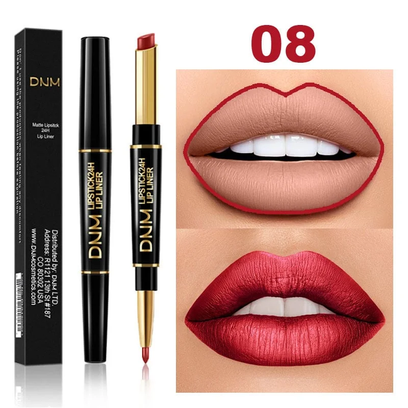 🔥2-in-1 Waterproof Lipstick Lip Liner