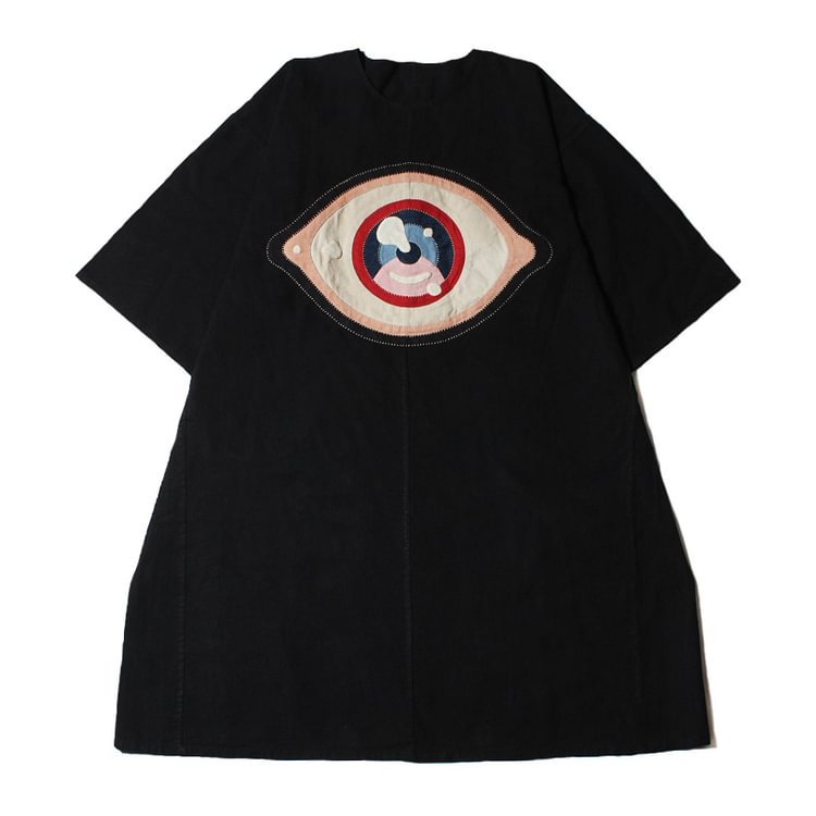 Casual Multicolor Eye Patch T-Shirt
