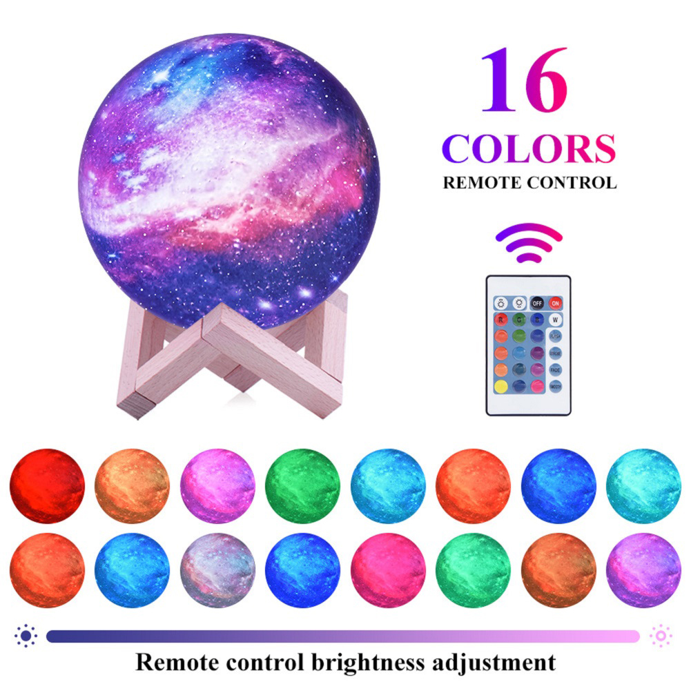 

3D starry sky light lunar light painted light 15CM, 501 Original