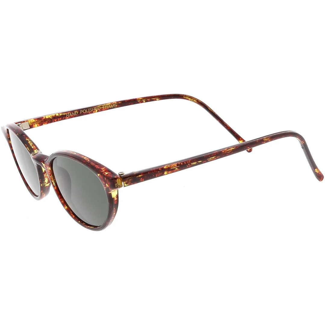 True Vintage Small Horn Rimmed Oval glasses Slim Arms 48mm