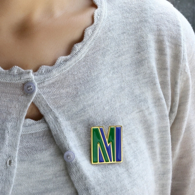 Basic Modern Style Classic Style Pin Letter 304 Stainless Steel Enamel Unisex Brooches