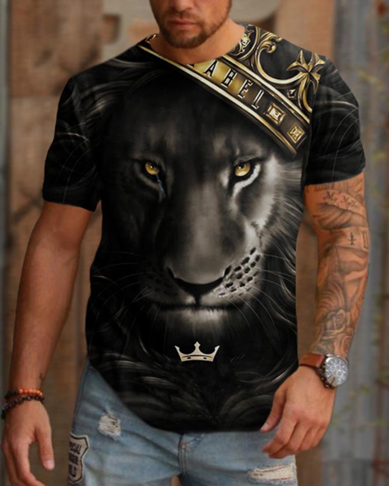 Men's Fashion  Printed T-shirt06