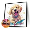 Diamond Painting-DIY Full Round Drill Christmas Dog