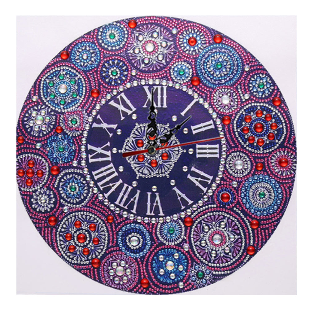 DIY Part Special Shaped Rhinestone Clock 5D Painting Kit (Mandala DZ567) gbfke