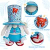 2Pcs Beach Gnomes Plush Cute Shelf Sitters with Weighted Base for Birthday Gifts