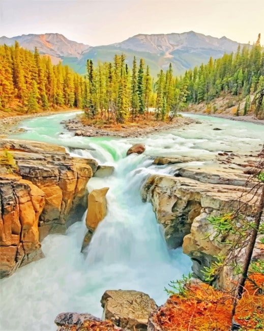 

Jasper National Park Of Canada – Paint By Numbers - 40*50CM, 501 Original