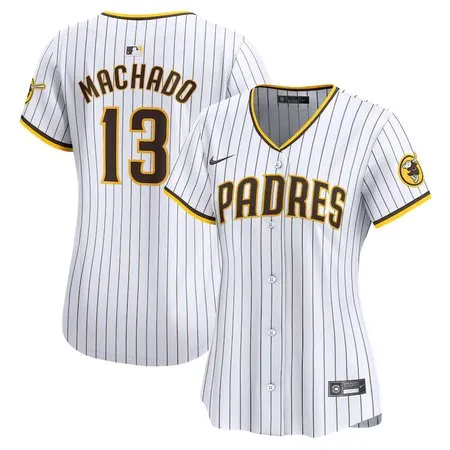 Women's San Diego Padres #13 Manny Machado  White Home Limited Player Jersey