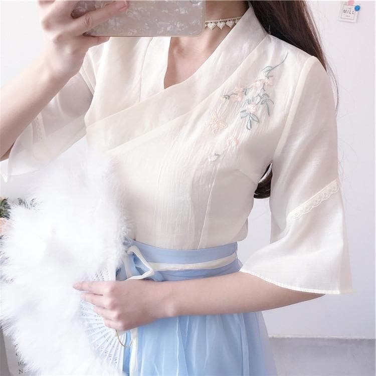 Fairy Flower Chinese Style Shirt/Dress SP13644